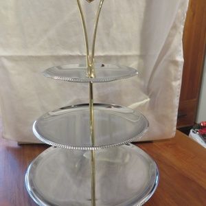 Chrome 3 Tier Tidbit Tray